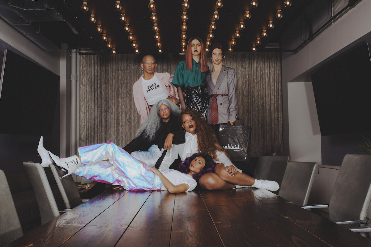 We are a gender-free brand (androgynous, unisex, gender neutral) selling clothing, accessories, and beauty for the LGBTQIA+ community (lesbian, gay, trans, pansexual queer)